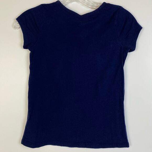 ISAAC MIZRAHI GIRLS NAVY T-SHIRT SIZE M - Picture 6 of 8